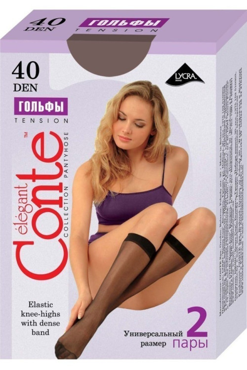 Гольфи жіночі Conte Tension 40 Den, 2 пари
