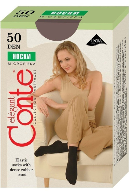 Шкарпетки жіночі Conte Microfibra 50 Den 8С-10СП, 1 пара