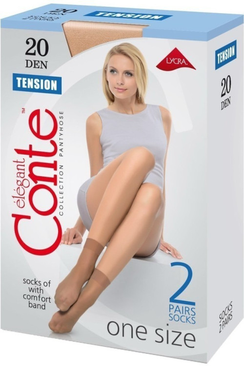 Шкарпетки жіночі Conte Tension 20 Den, 2 пари