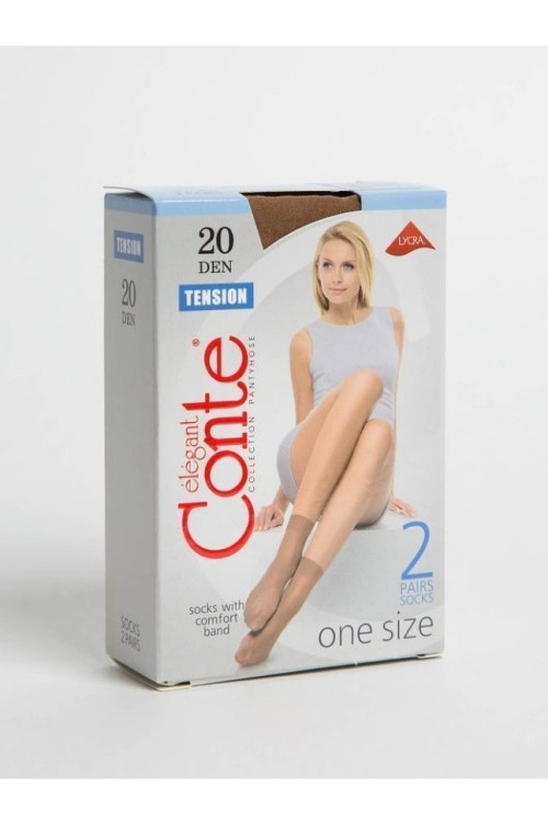 Шкарпетки жіночі Conte Tension 20 Den, 2 пари
