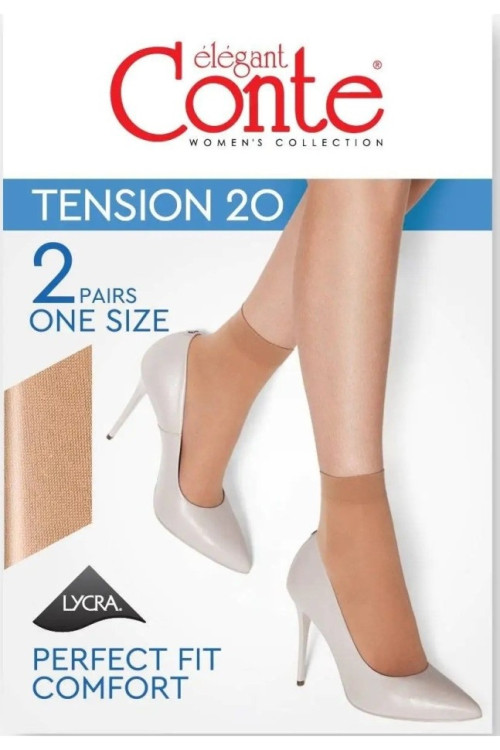 Шкарпетки жіночі Conte Tension 20 Den, 2 пари (Euro)