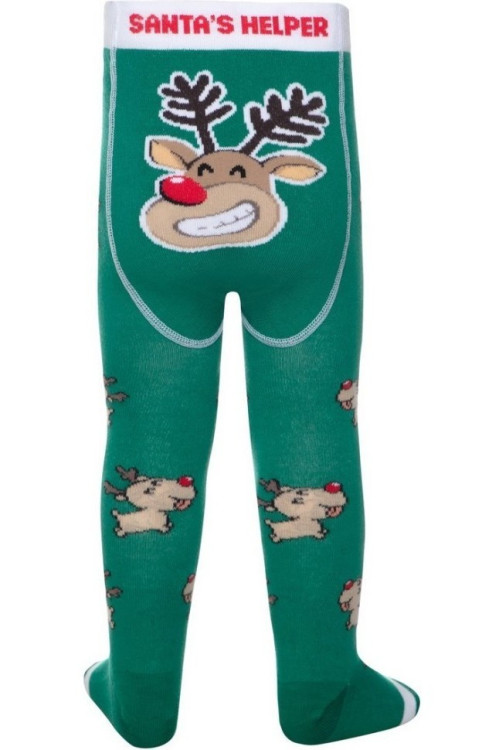 Колготки дитячі Conte-kids новорічні 21С-31СПМ (589) Deer Рудольфа