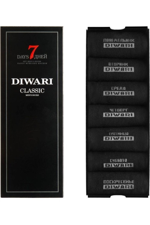 Шкарпетки чоловічі Diwari Classic 7 днів (набір 7 пар)