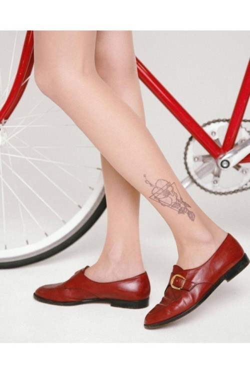 Колготки жіночі Conte Fantasy Tattoo з малюнком Garden